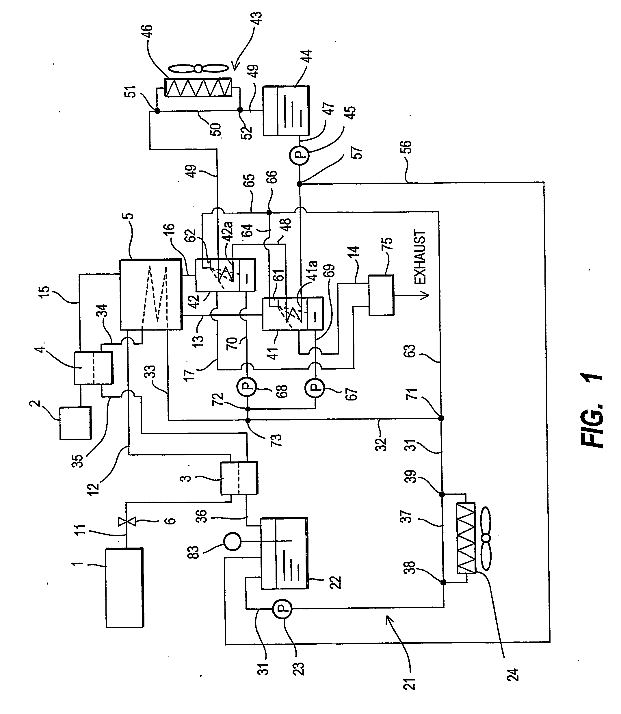 Fuel cell system and water recovery method thereof