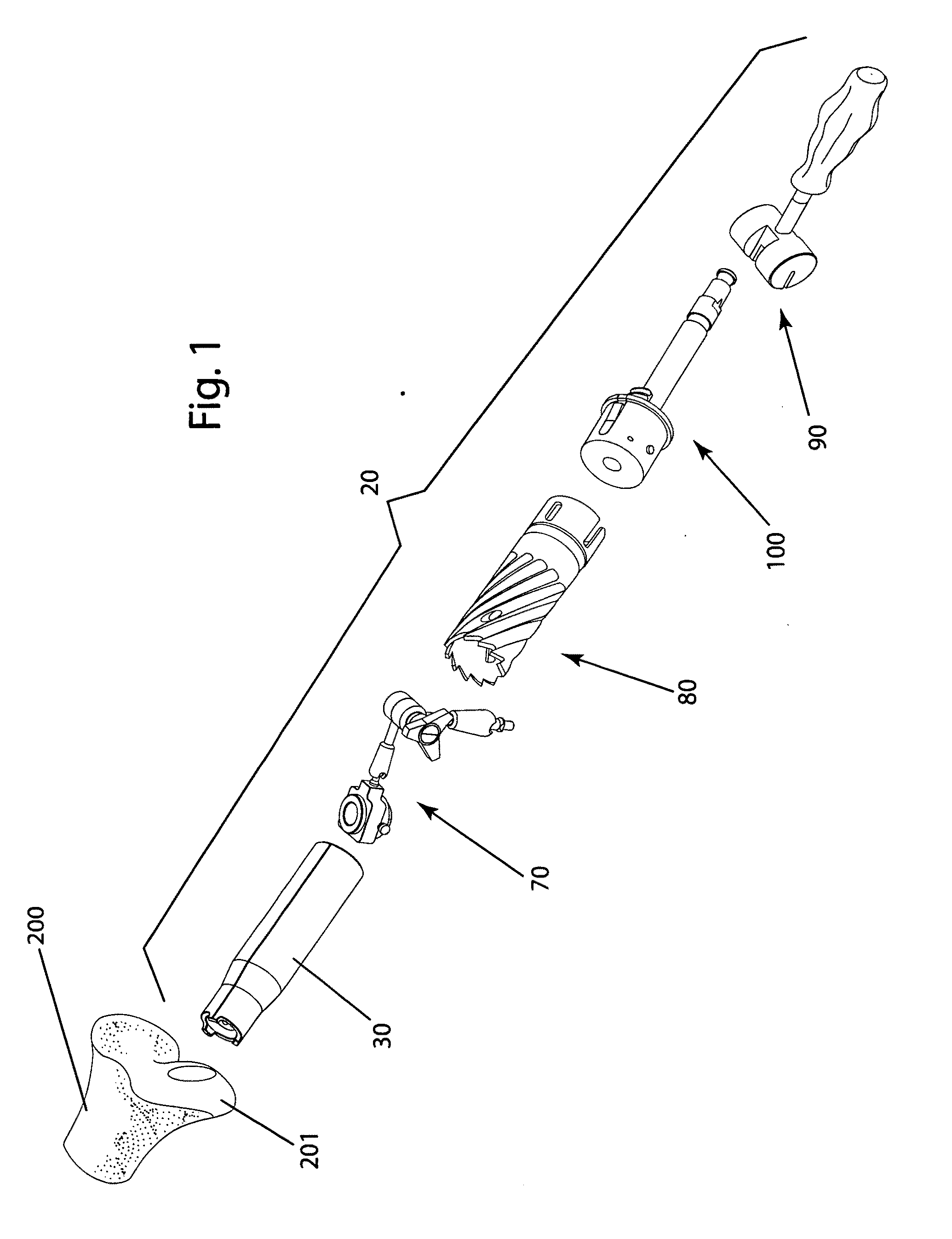 Surgical allograft bone plug cutting tool assembly and method of using same