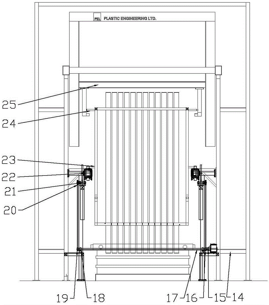 Electroplating workpiece conveying mechanism