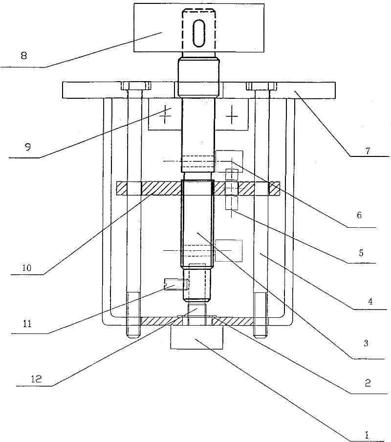 Device for installing and adjusting potentiometer