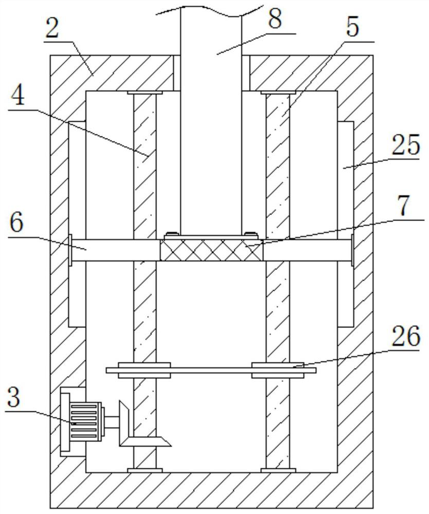 Cutting device for boulders in front of tunnel