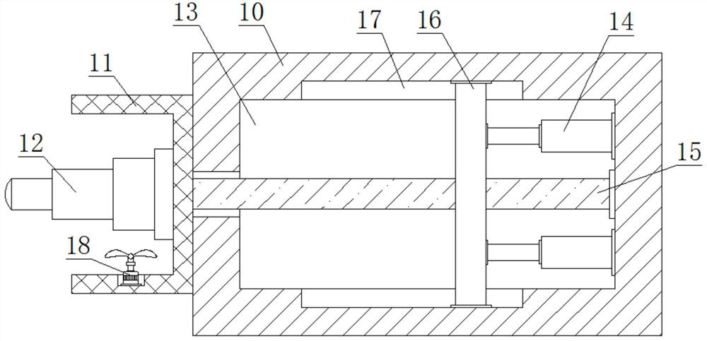 Cutting device for boulders in front of tunnel