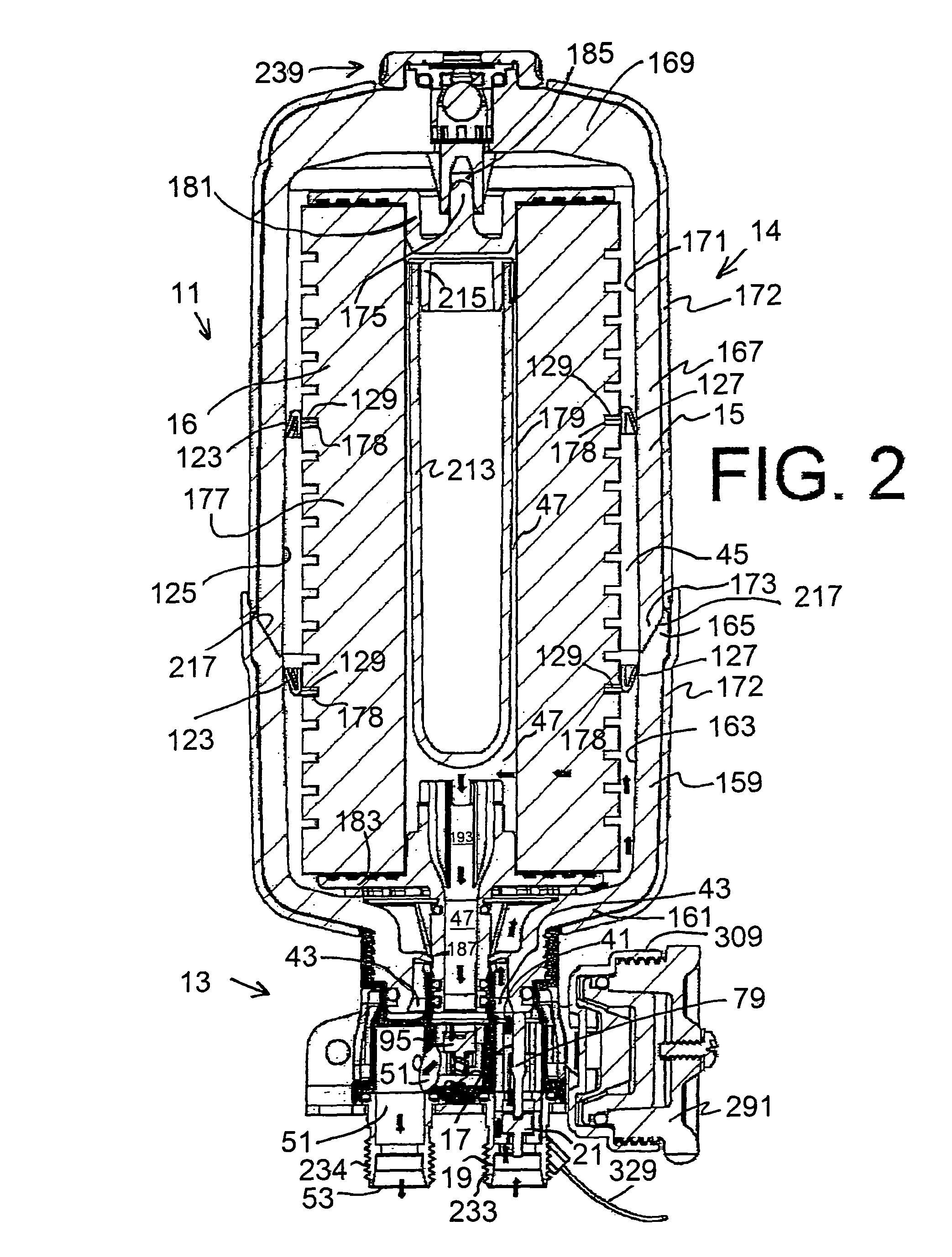 Apparatus for filtering and/or conditioning and/or purifying a fluid such as water, and interface thereof for providing water boiler expansion pressure relief