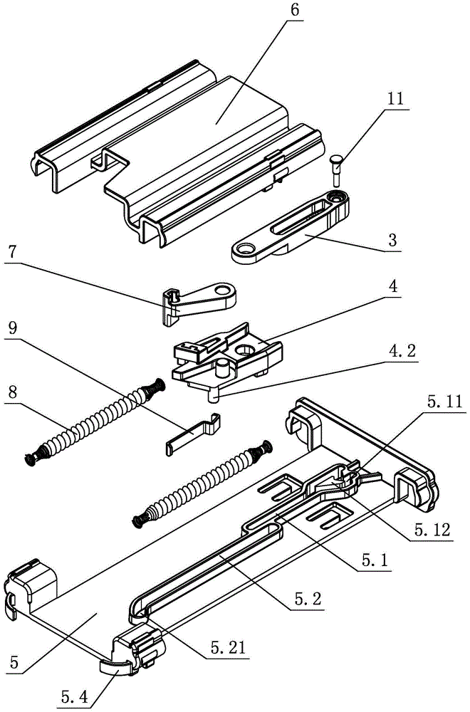 Push-to-bounce drawer slides with guides