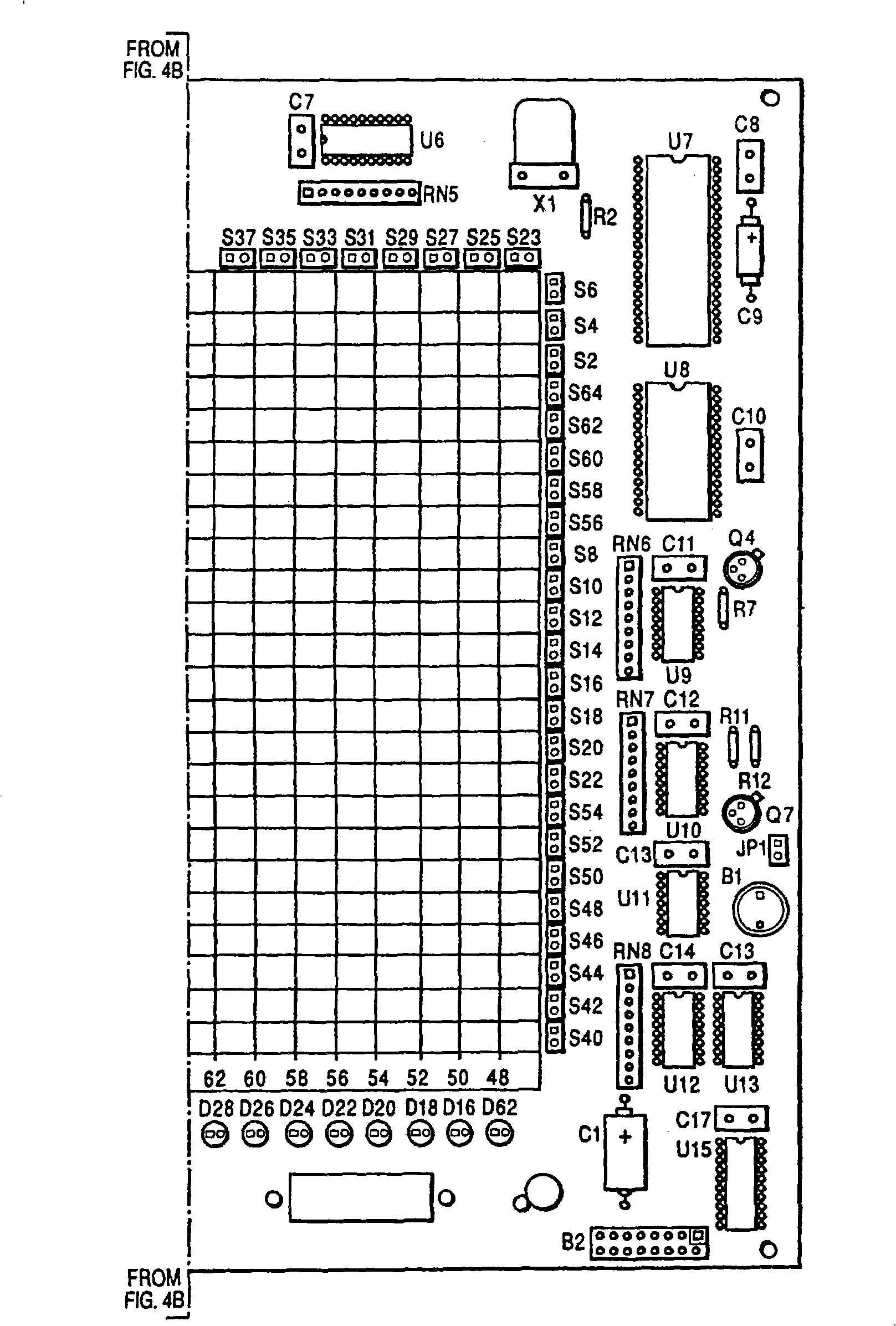 Infrared ray transmitting and receiving circuit unit for infrared ray touch screen