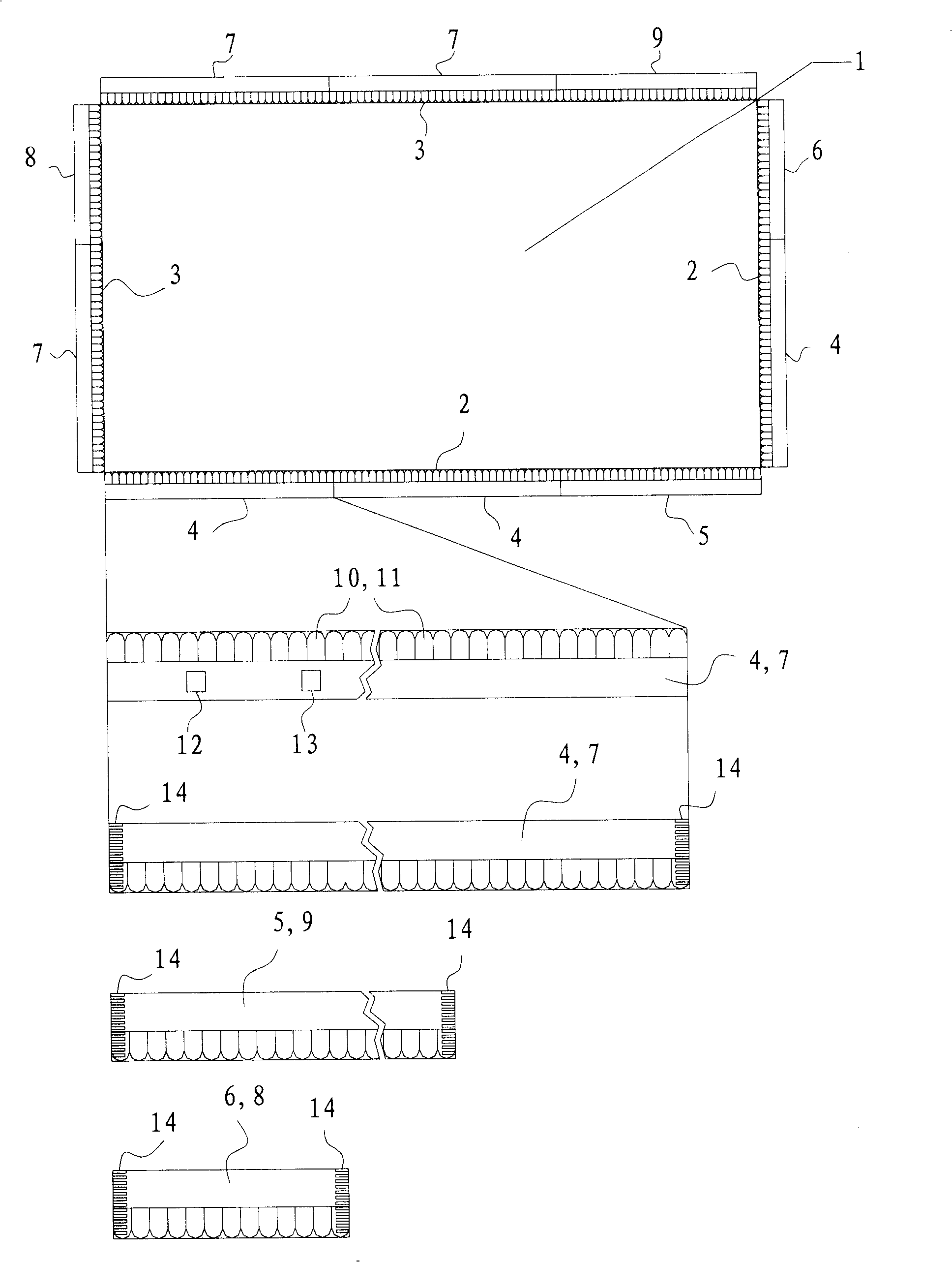 Infrared ray transmitting and receiving circuit unit for infrared ray touch screen