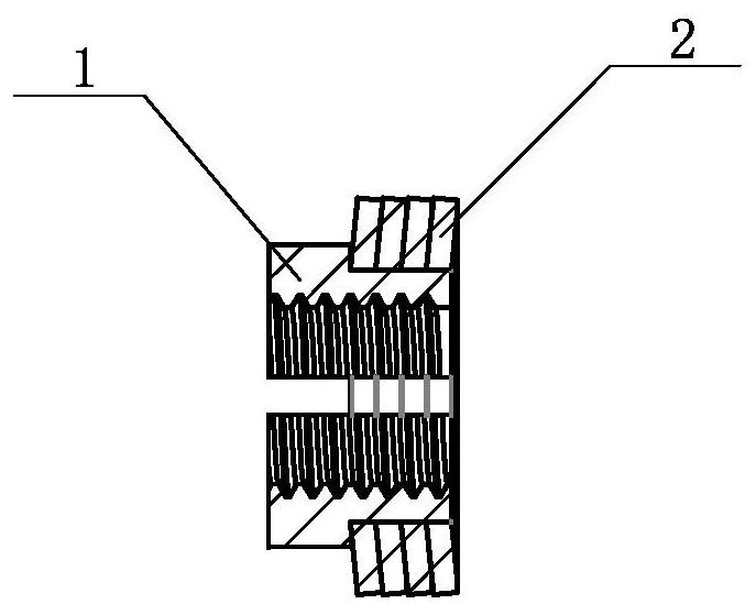 Threaded connection device with anti-loosening function