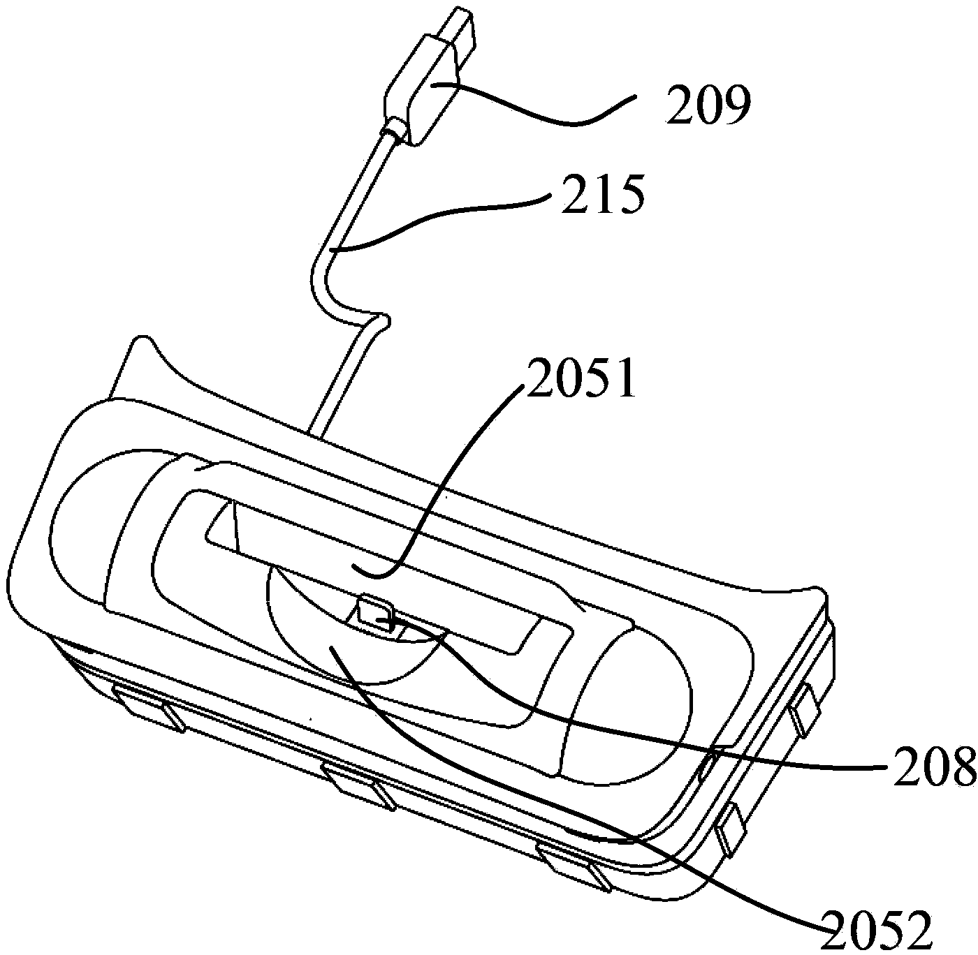 Vehicular portable terminal charging device and vehicular console