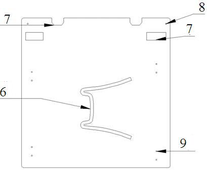 Three-dimensional mould with lifting degree for sewing shoes and boots and sewing method for pressing toe part on heel part