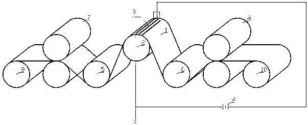 Continuous polarization method for organic piezoelectric film