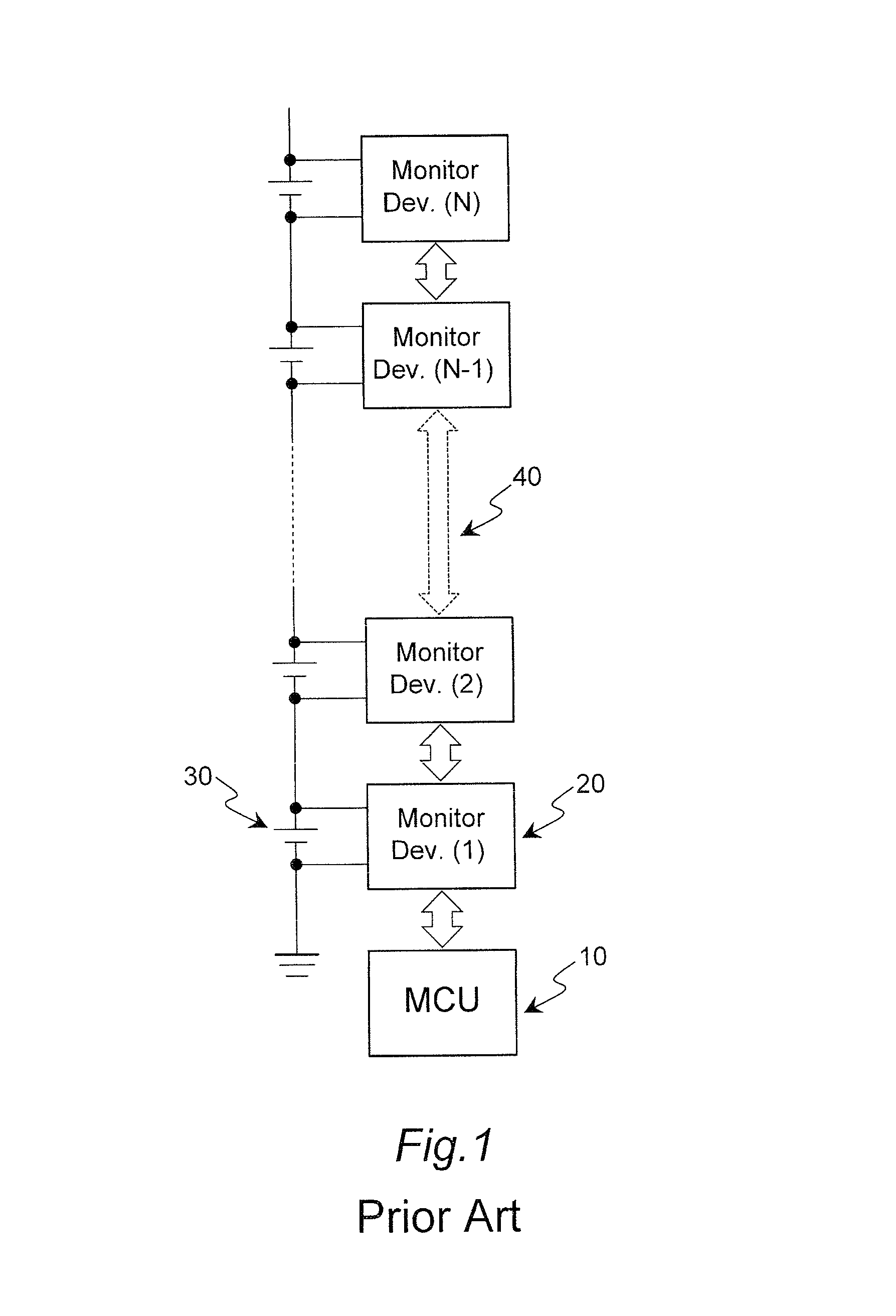 Wakeup sequence for two-wire daisy chain communication system