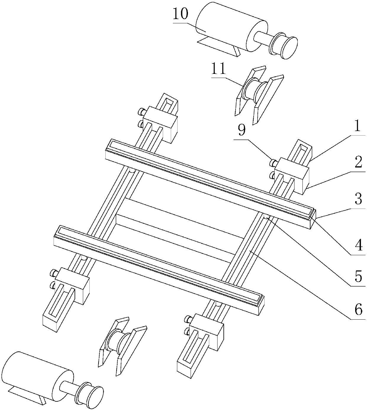 Herringbone hanging bracket disassembling method