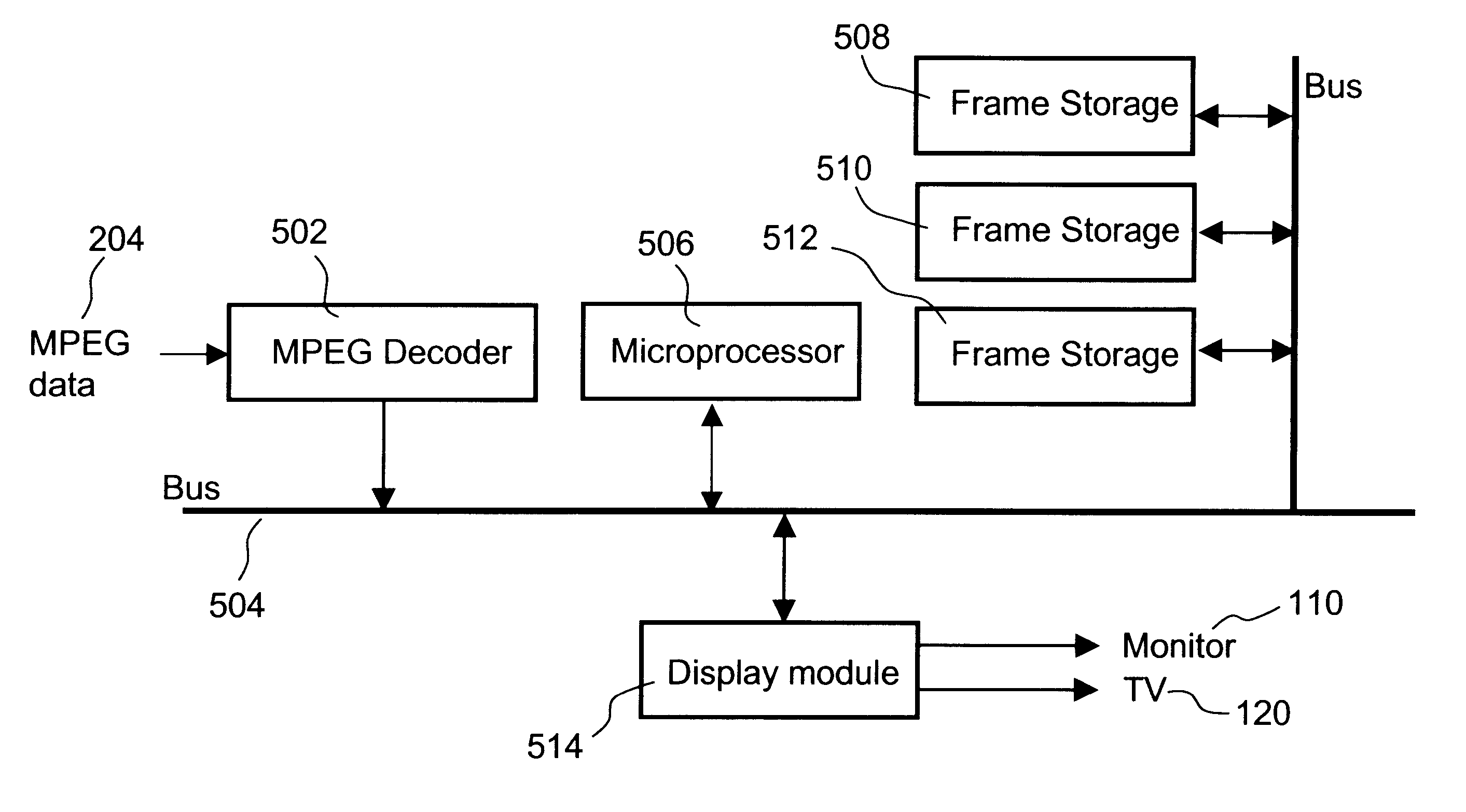 Method and apparatus for playing an MPEG data file backward