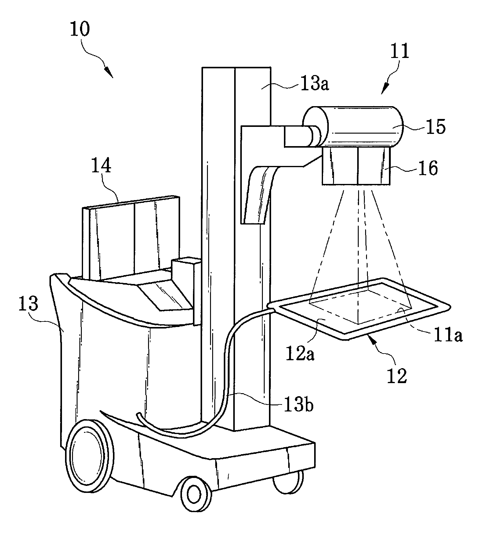 X-ray imaging device, method for detecting deviation of flat panel detector, and program for the same