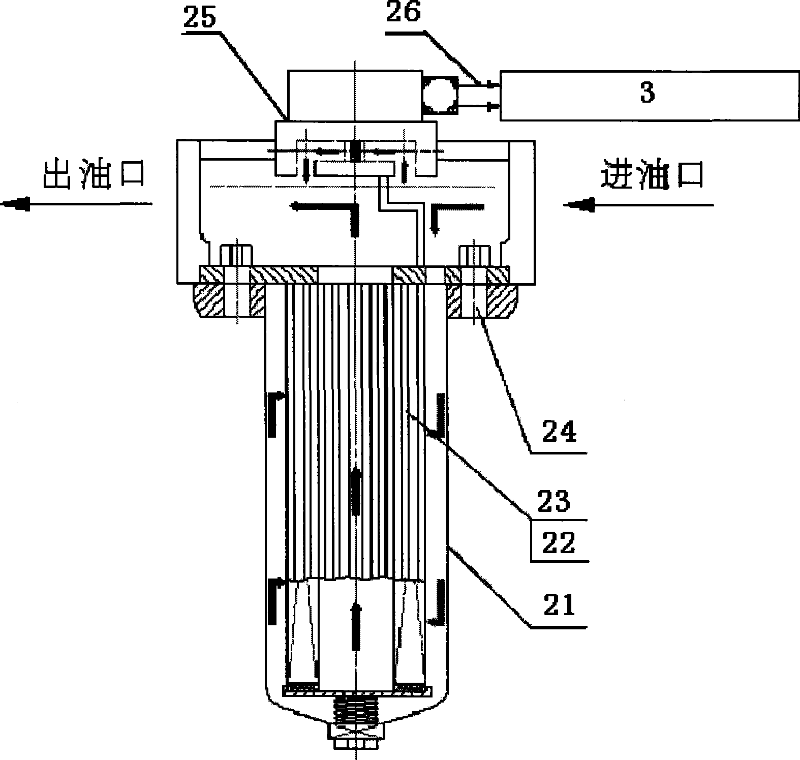 Oil liquid pollution monitoring, cleaning and filtrating apparatus for embedded hydraulic power system