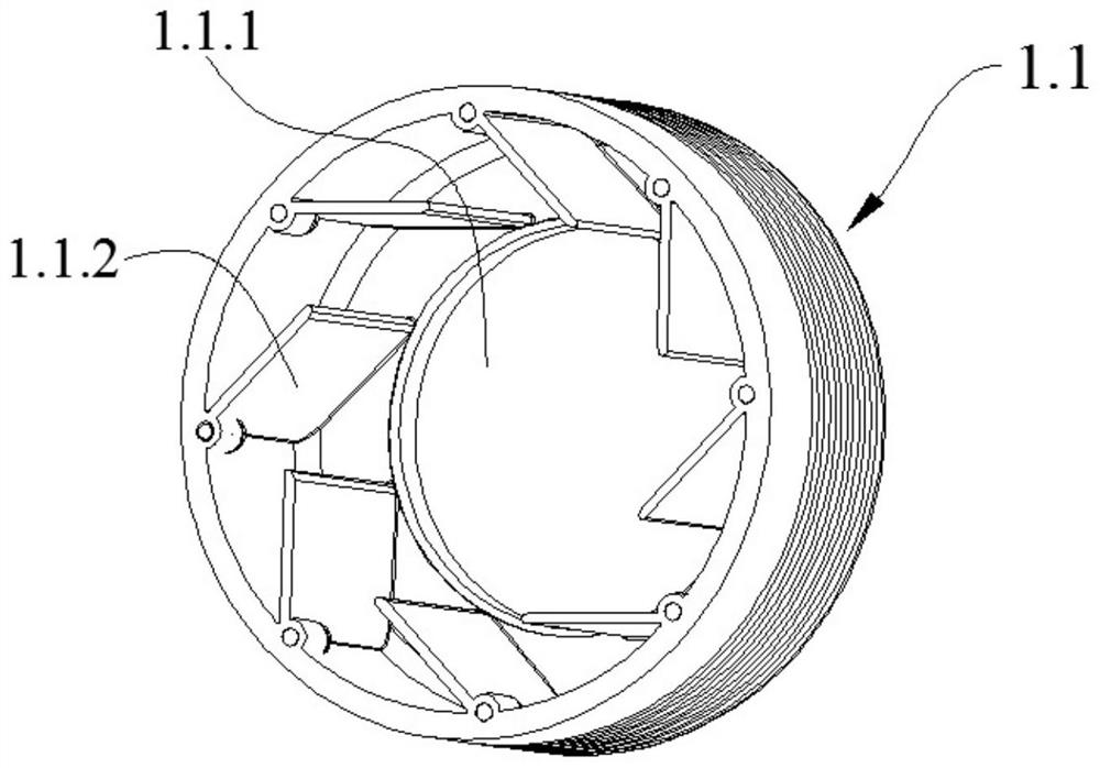 Novel crosshead type two-stroke uniflow scavenging piston assembly