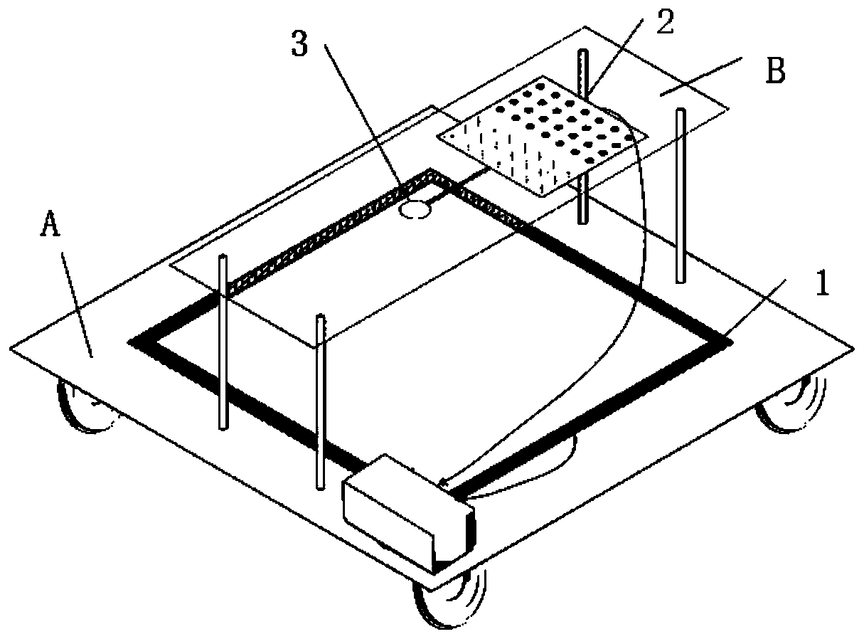 Transient electromagnetic exploration device and method based on eccentric coil compensation