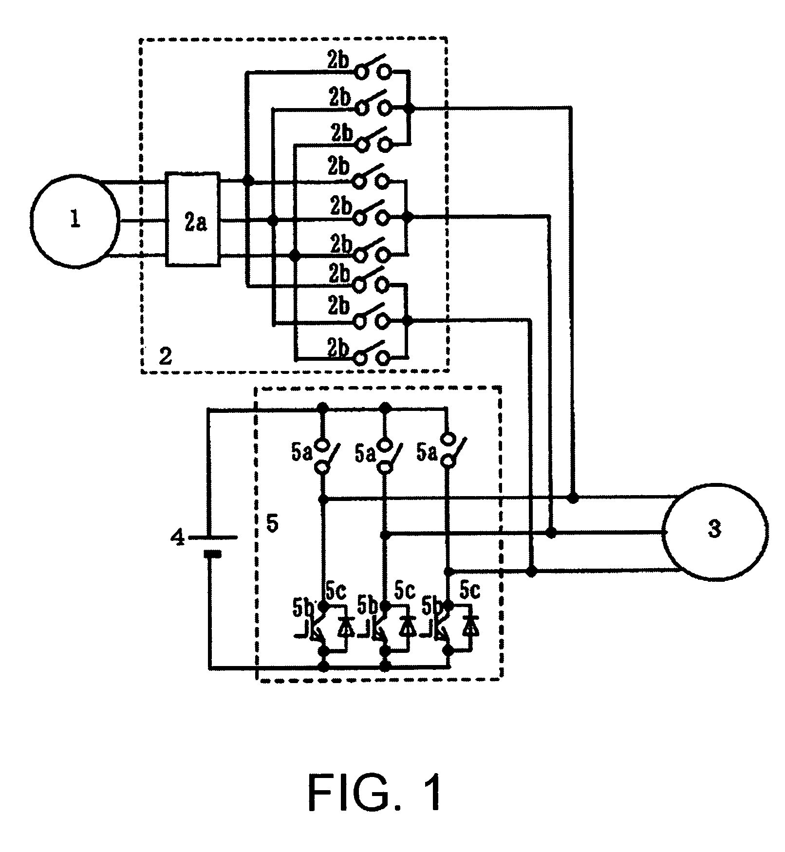 AC motor driving circuit and electric car driving circuit