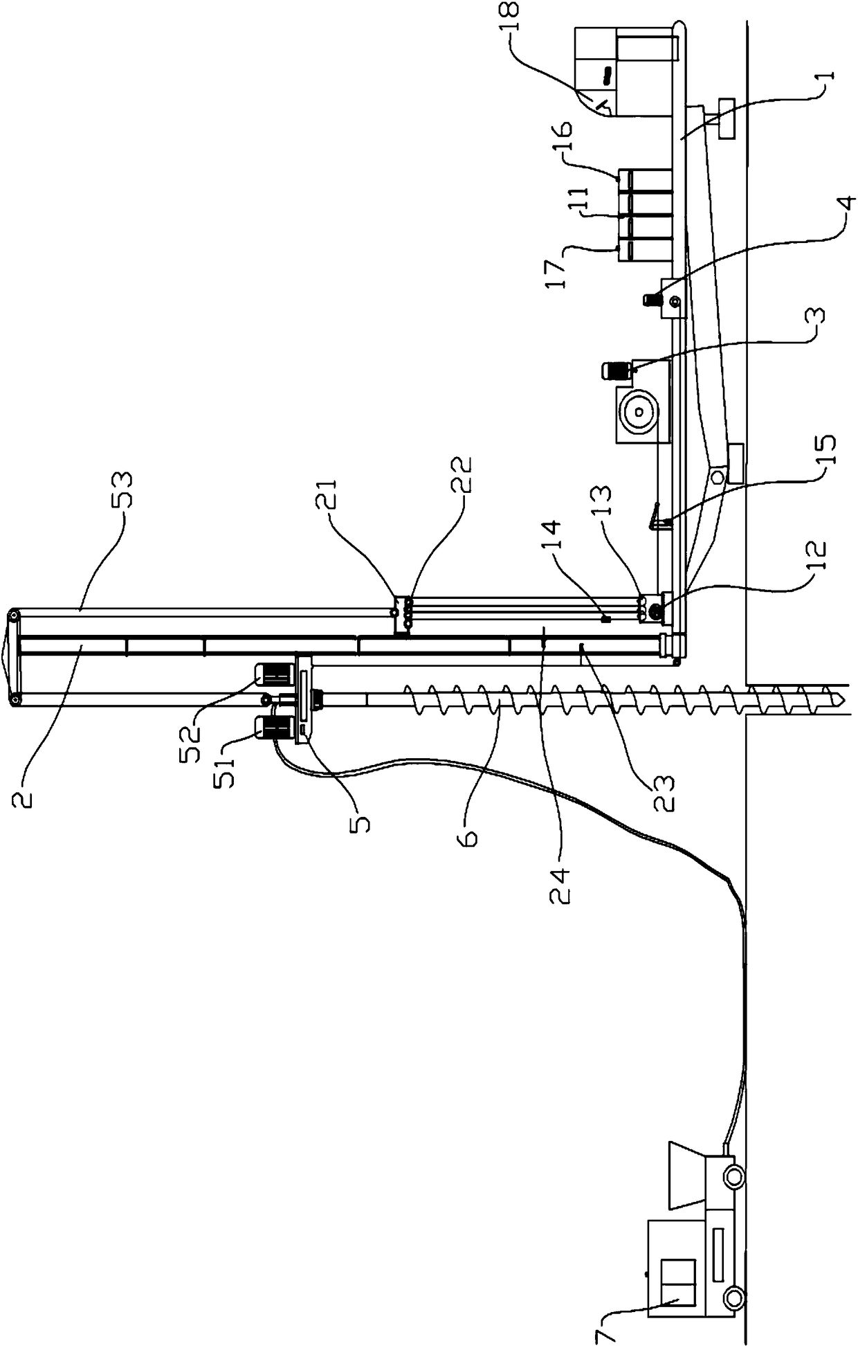 Intelligent electrical control system and control method for screw pile machine