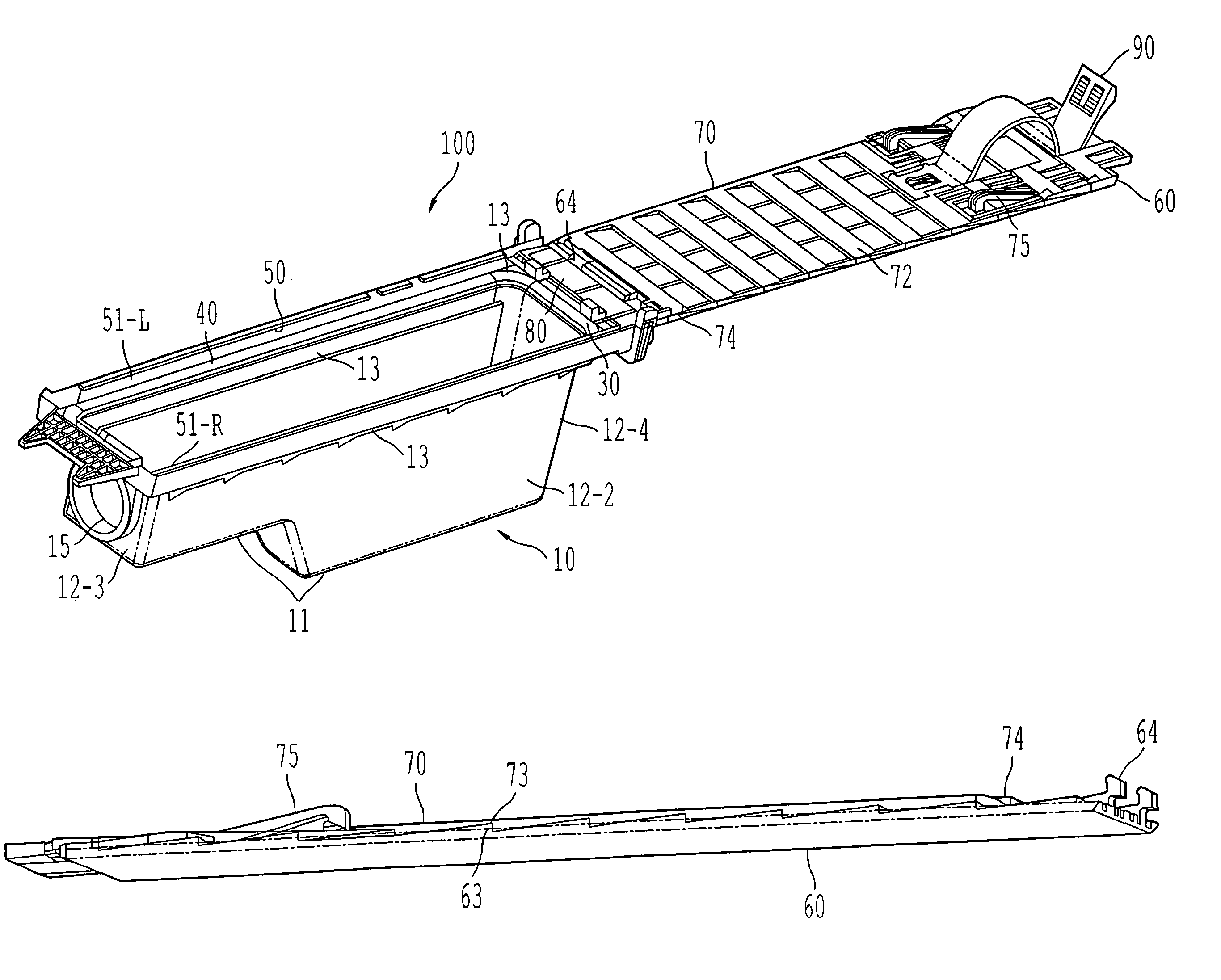 Developer cartridge including sealing gasket