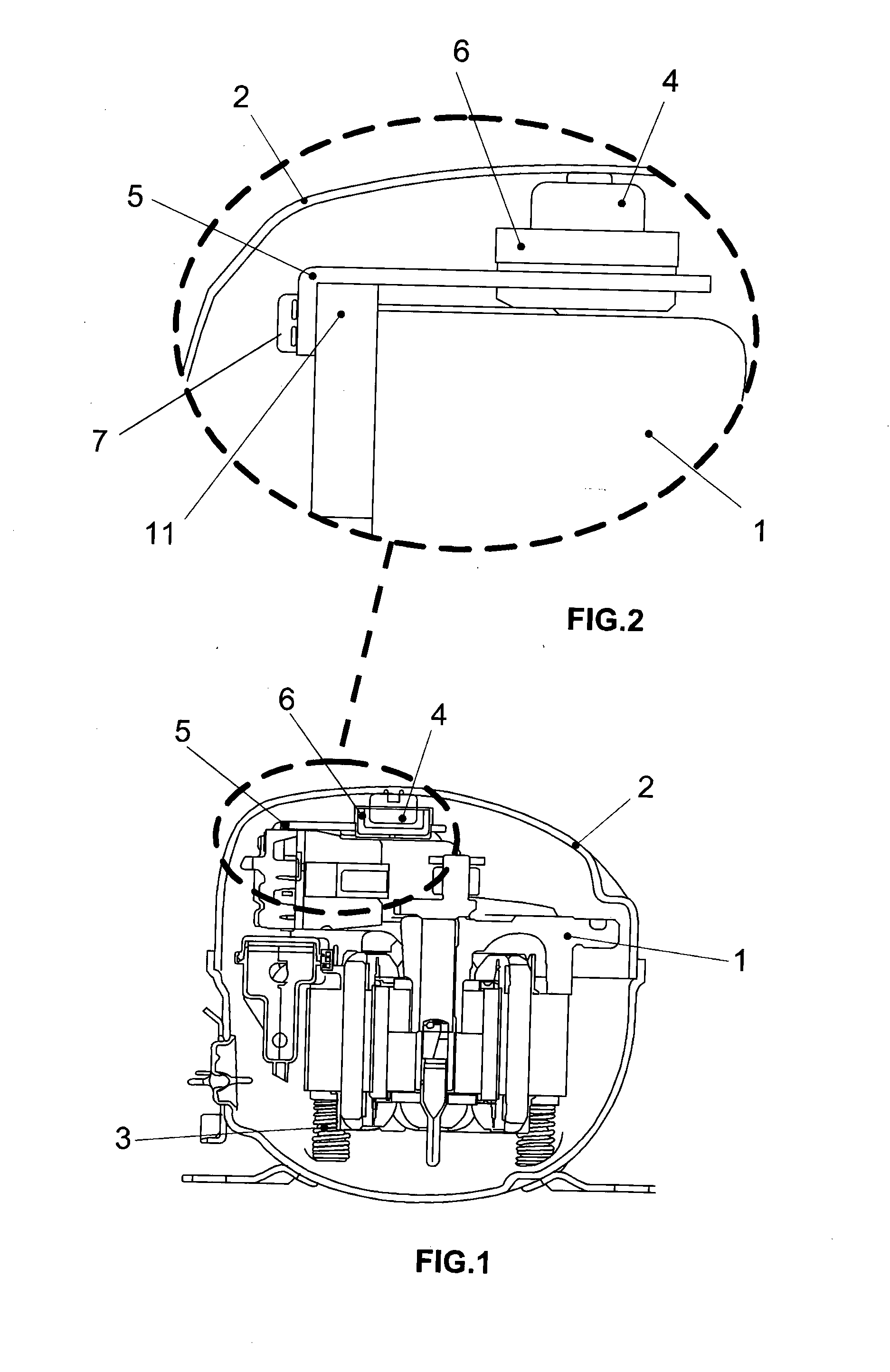 Hermetic Reciprocating Compressor for Mobile Application Provided With a Movement Limiting Assembly