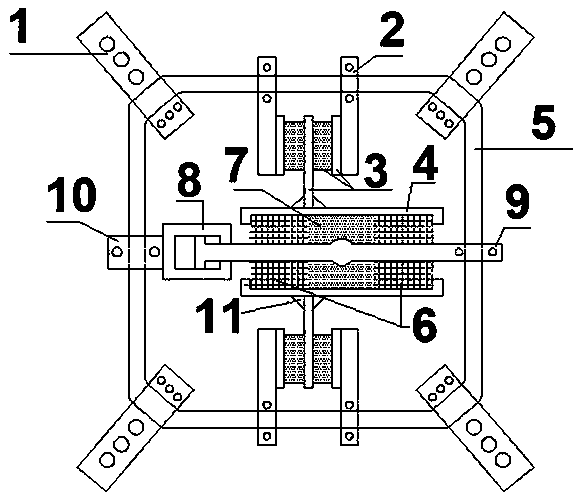 Box-lead viscoelastic composite energy dissipator