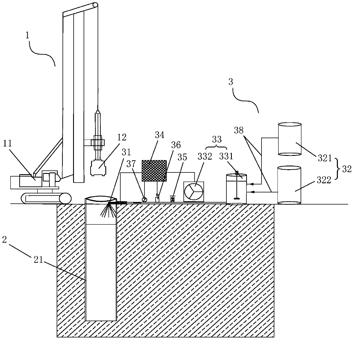 Contaminated soil closed sampling system and soil sampling and replacement remediation method