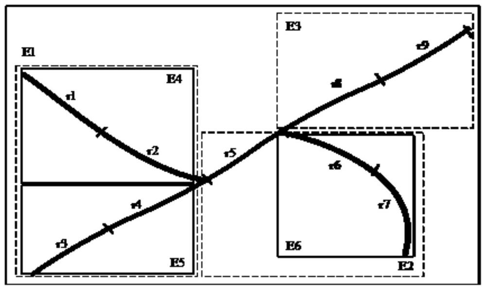 Reachability query method and device based on Top-k space keyword