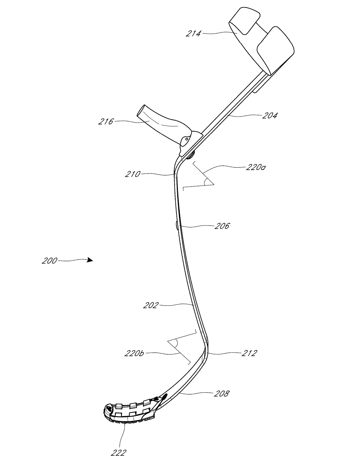 Crutch with energy storage and energy return