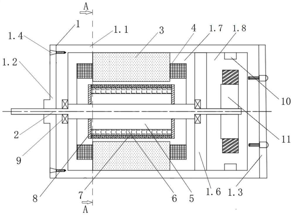 High-speed amorphous alloy permanent magnet motor