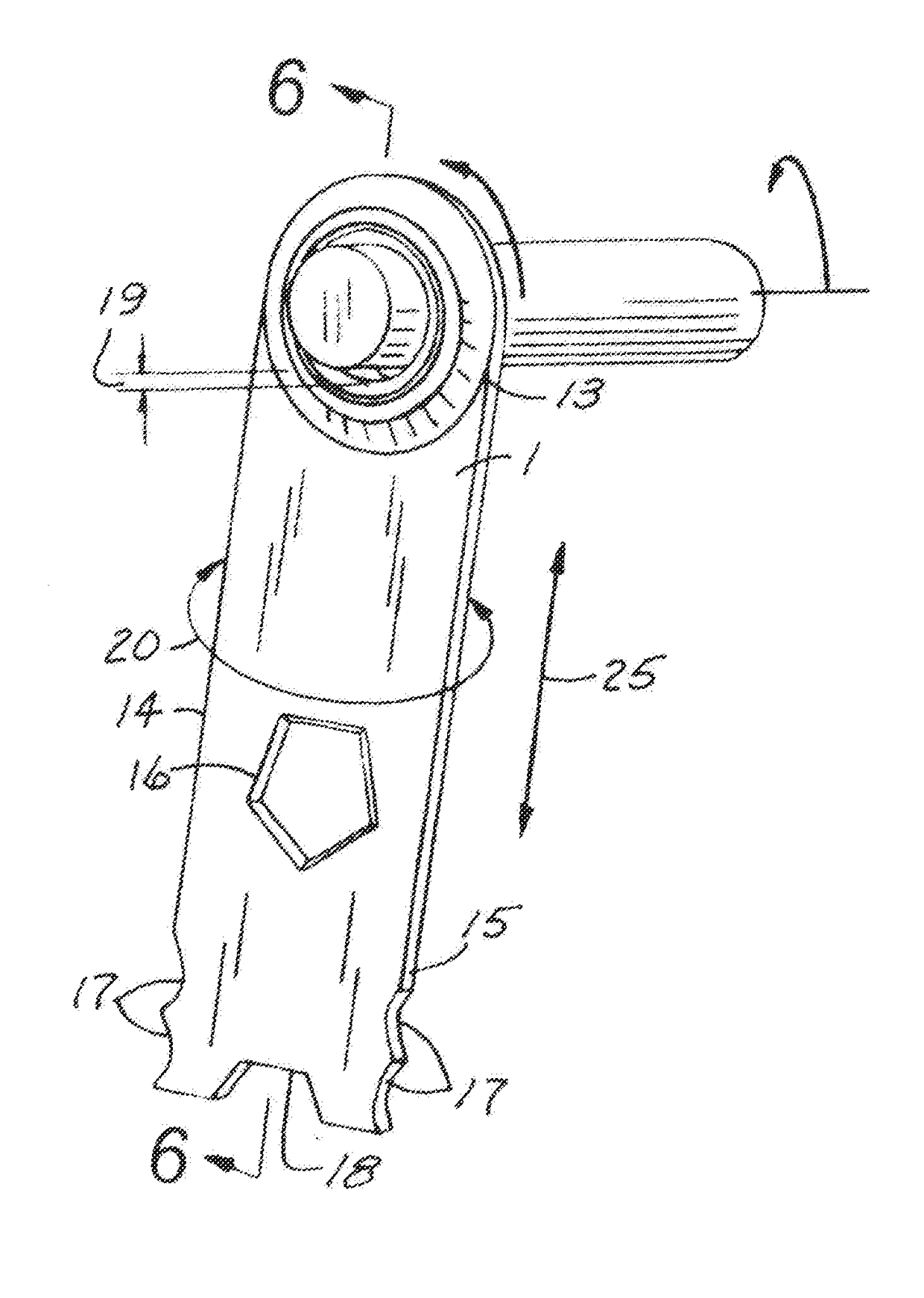 Hammer Mill Hammer With Non-Circular Rod Hole in Inner Bearing Race