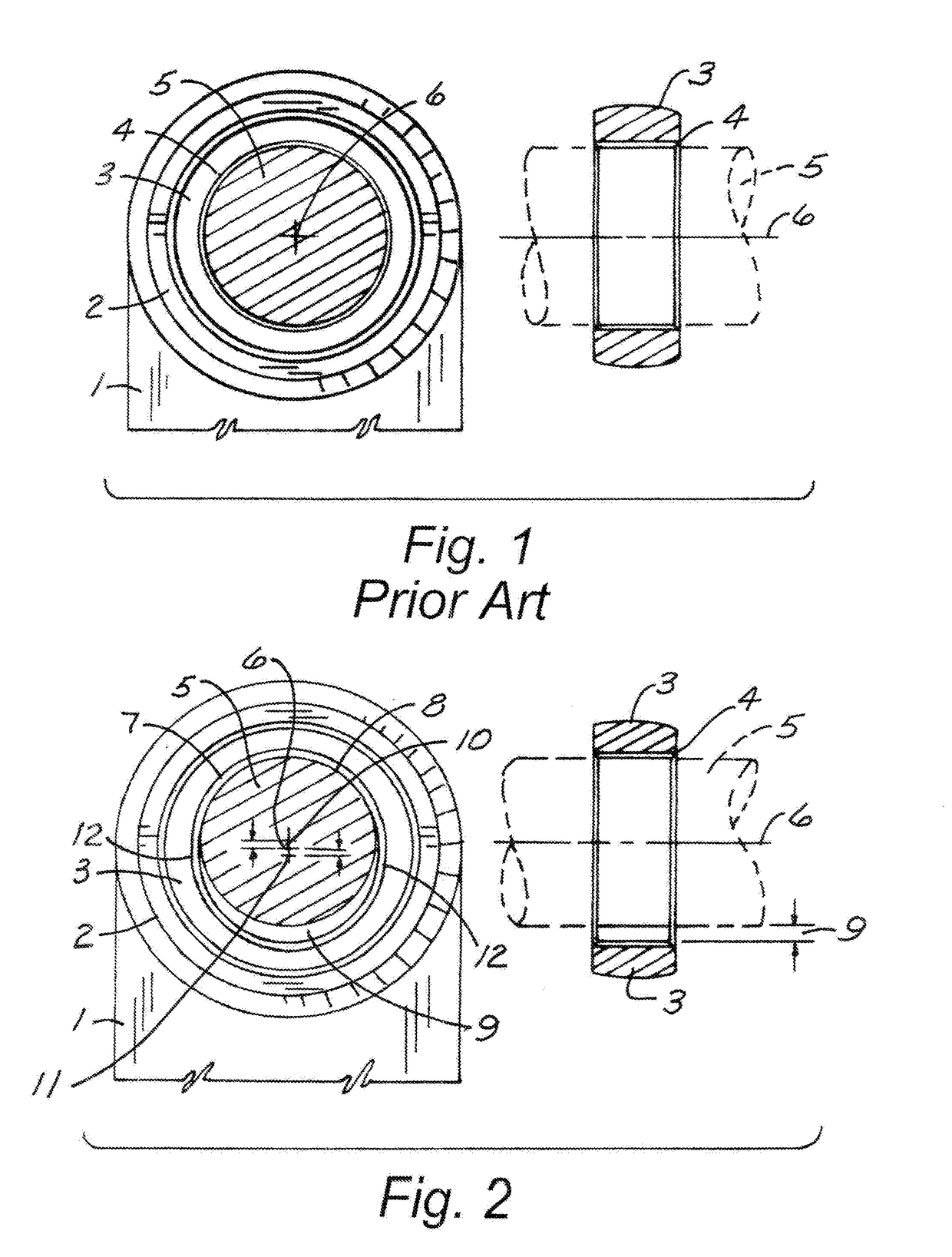 Hammer Mill Hammer With Non-Circular Rod Hole in Inner Bearing Race