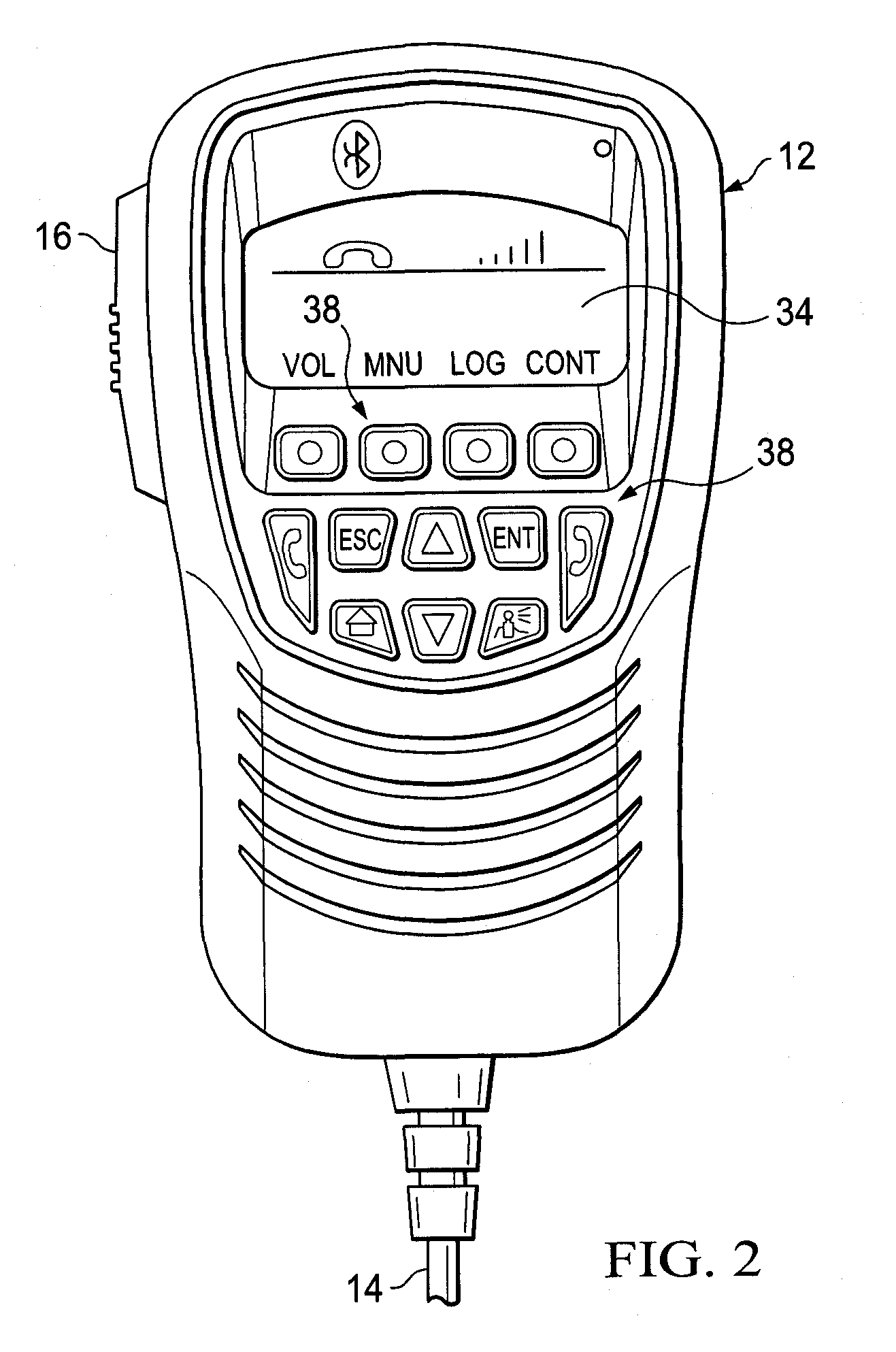 Marine communication device with wireless cellular telephone connectivity