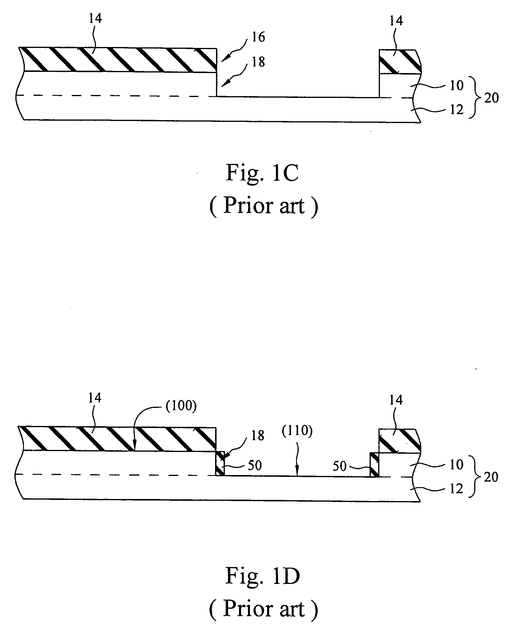 CMOS logic gate fabricated on hybrid crystal orientations and method of forming thereof