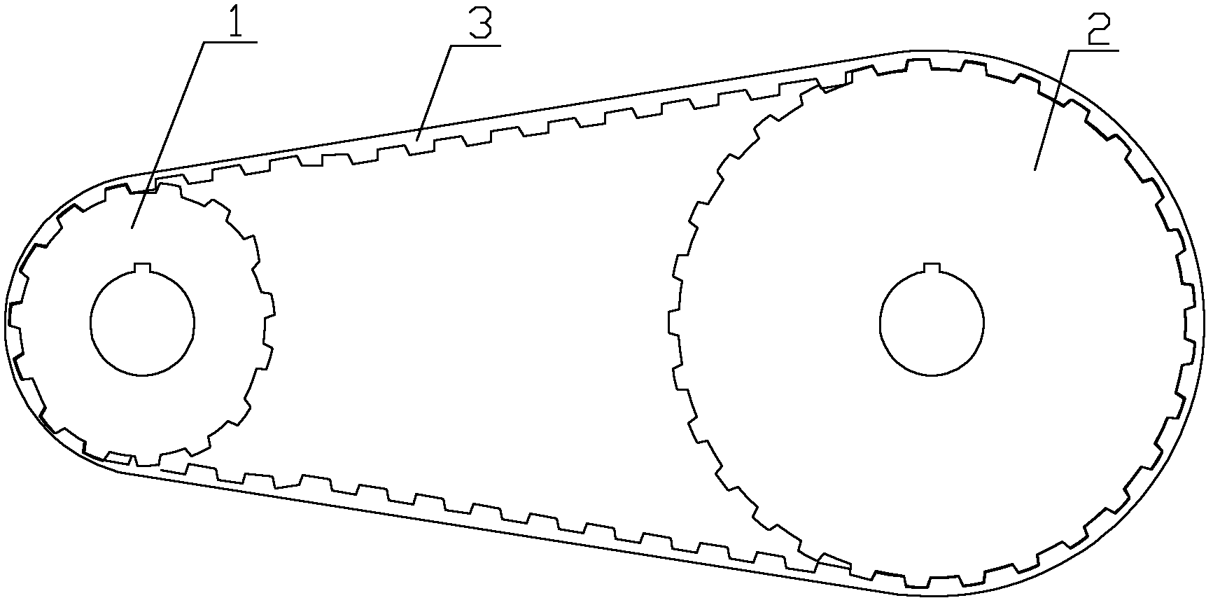 Synchronous belt drive mechanism capable of avoiding resonance