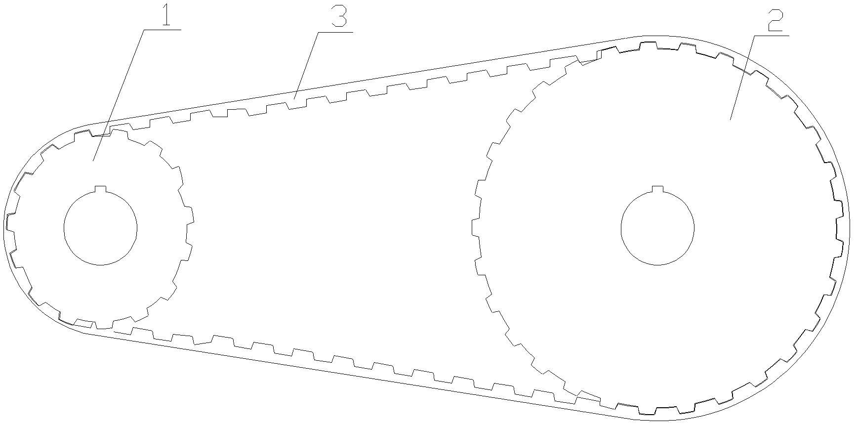 Synchronous belt drive mechanism capable of avoiding resonance