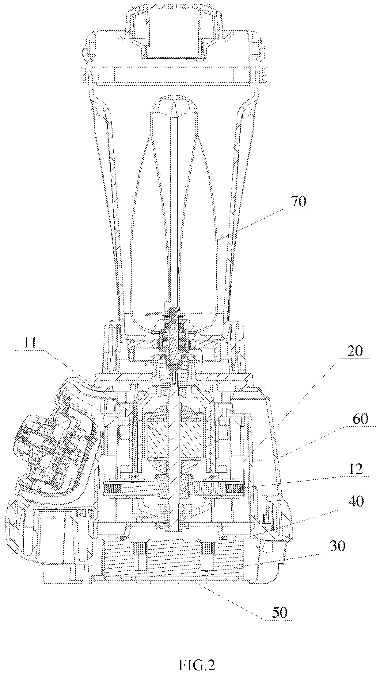 Air circulation and ventilation apparatus for food processing machine