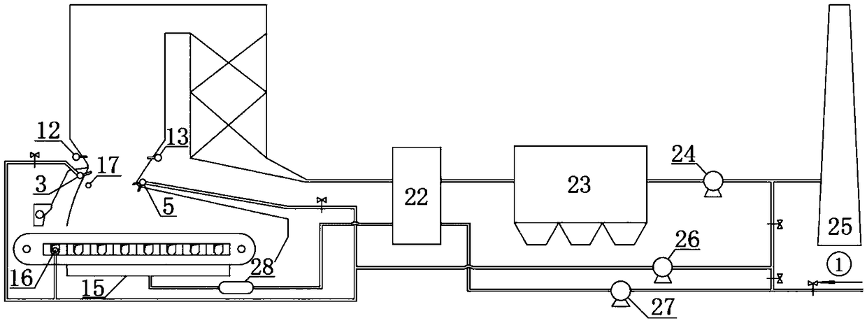 Layer-burning boiler for achieving fuel-air-smoke three-stage low-nitrogen burning and system thereof