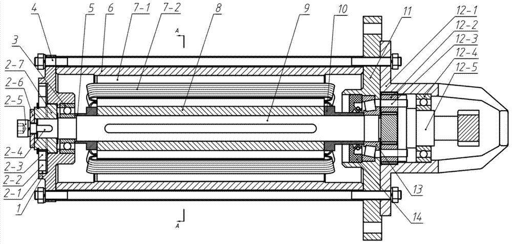 Starting and generating integrated switch magnetic flux motor for automobile