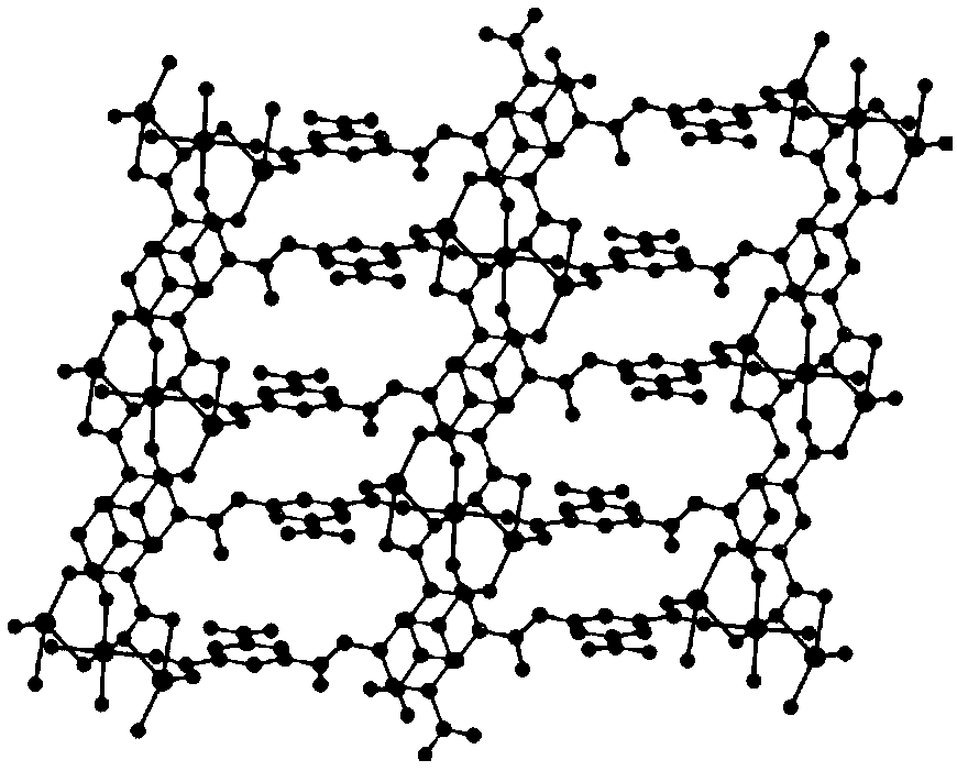 3,3',5,5'-cobalt azobenzoate (II) metal-coordination polymer and synthesizing method and application thereof