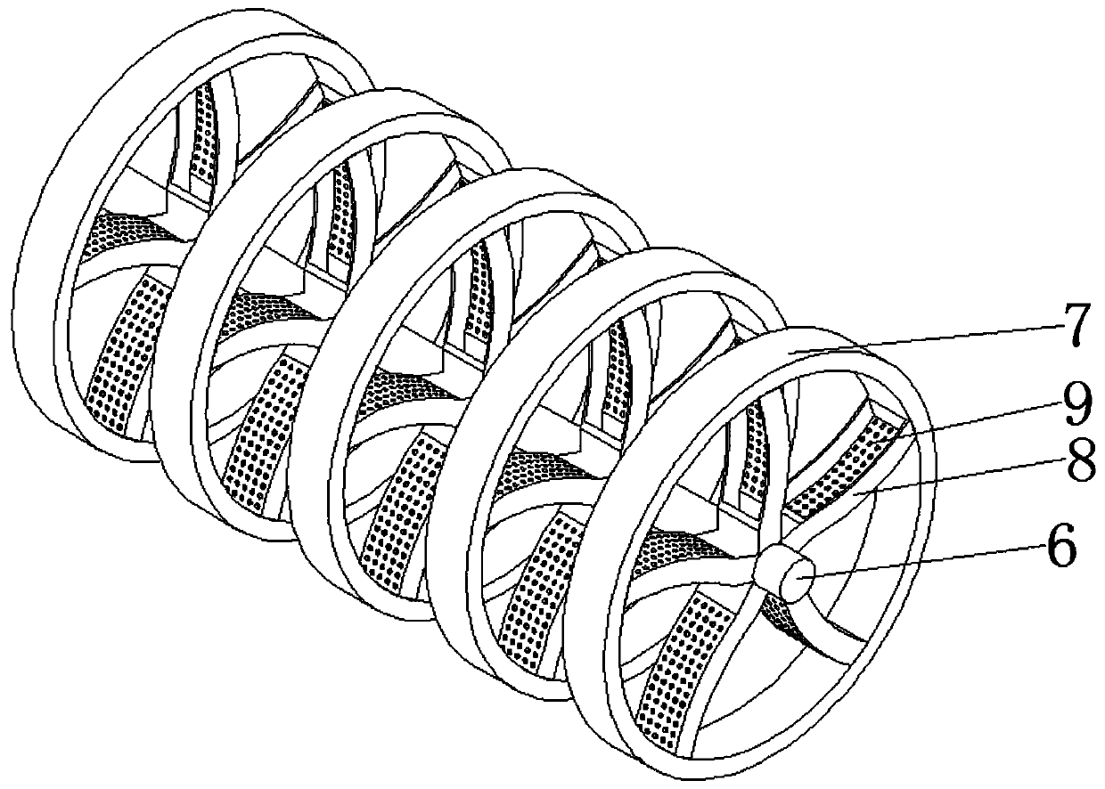 Flue gas purification device used for incineration and capable of realizing efficient adsorption