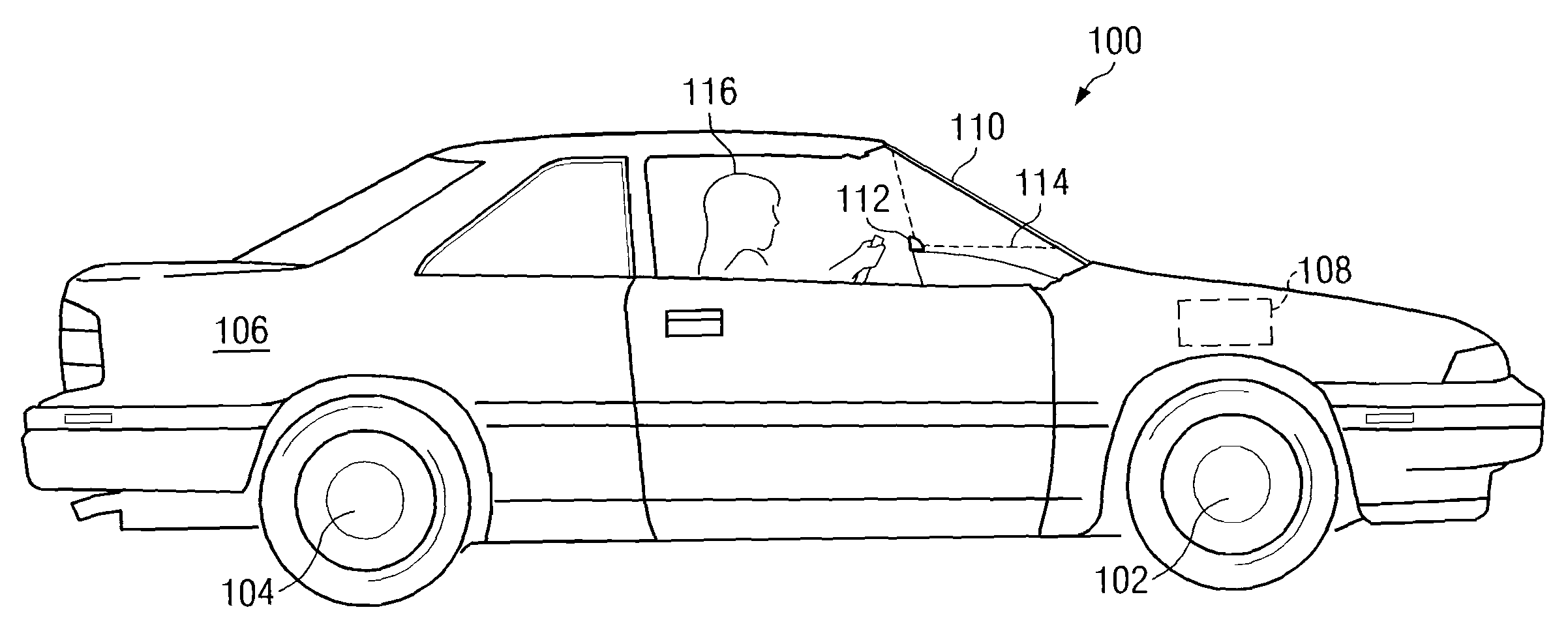Automobile windshield display