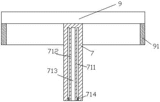 Awning device with adjustable height