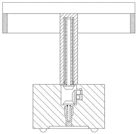 Awning device with adjustable height