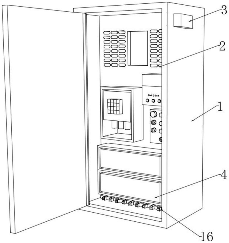 Elevator control alarm system and control cabinet