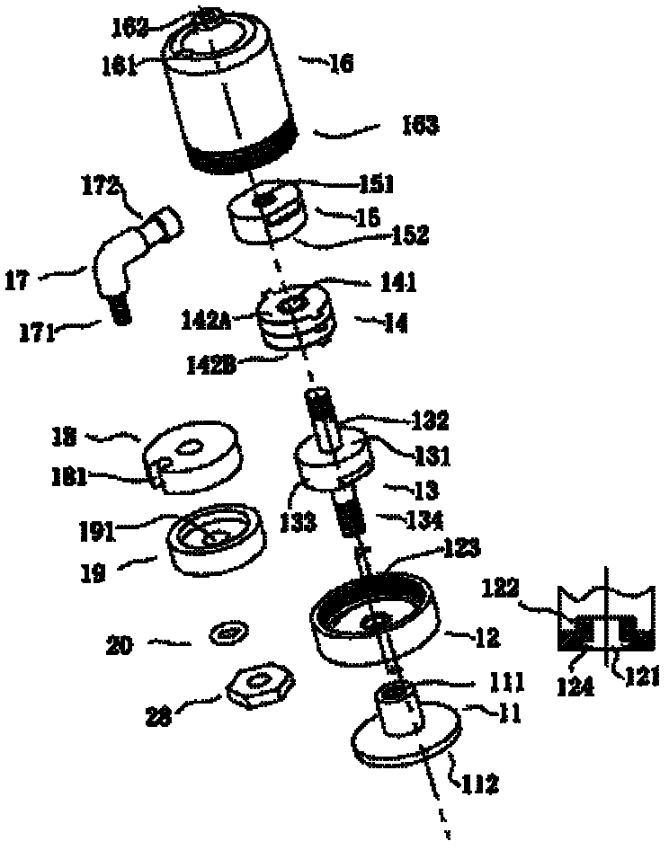 Method and device for composite vibration grinding based on ultrasonic high frequency and pneumatic low frequency