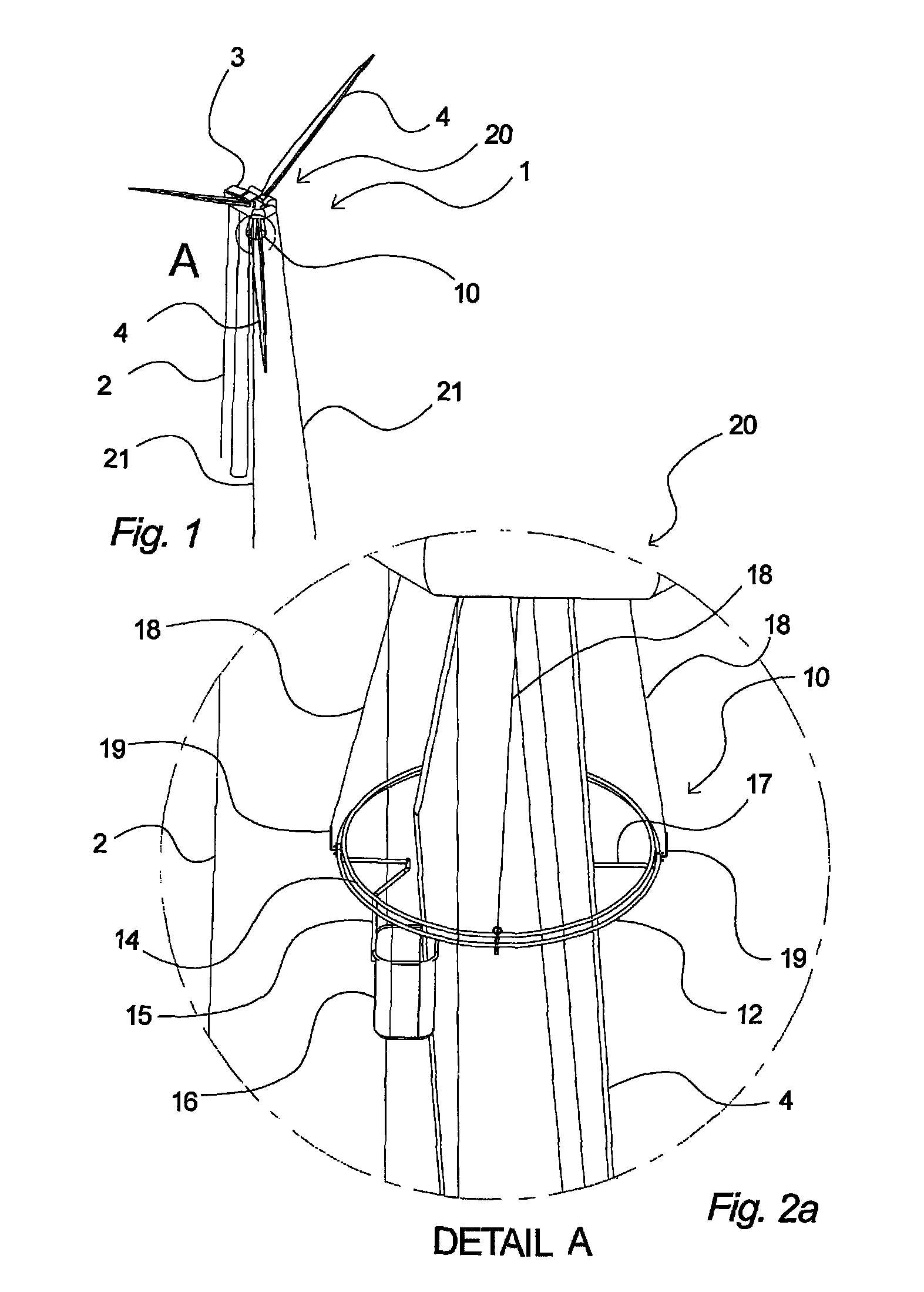Device for enabling access to a structure above ground level