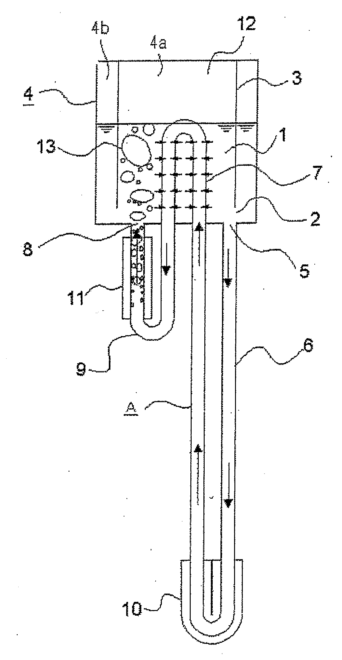 Vapor-lift pump heat transport apparatus