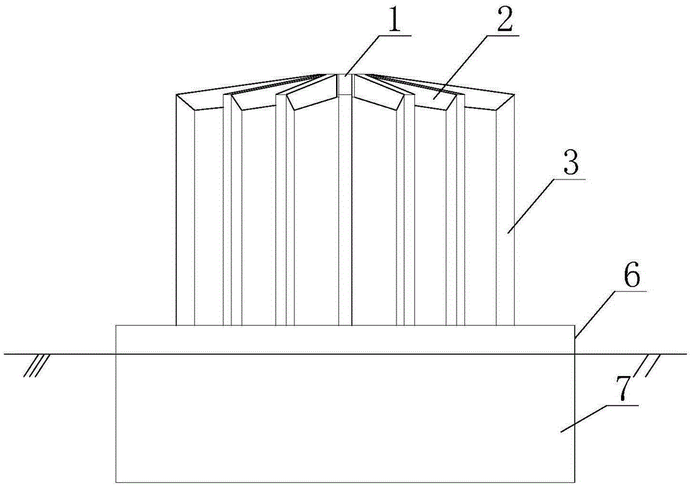 A large-scale cylindrical foundation structure suitable for offshore wind power