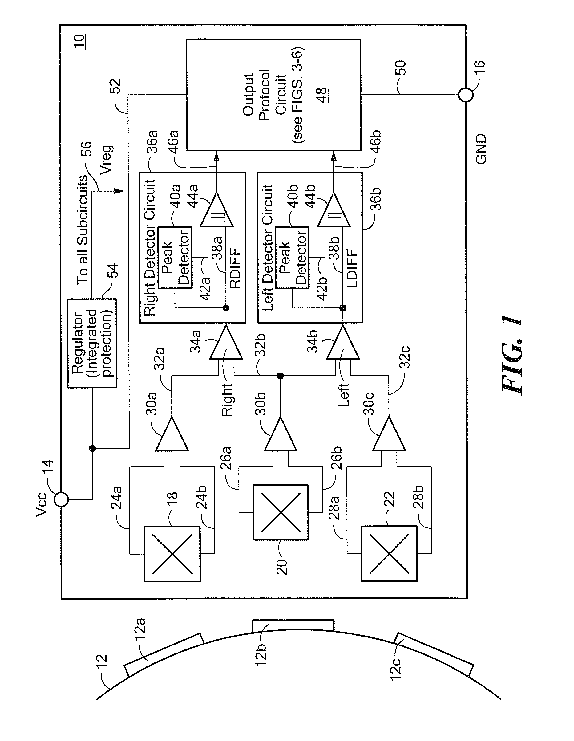 Apparatus and method for providing an output signal indicative of a speed of rotation and a direction of rotation as a ferromagnetic object